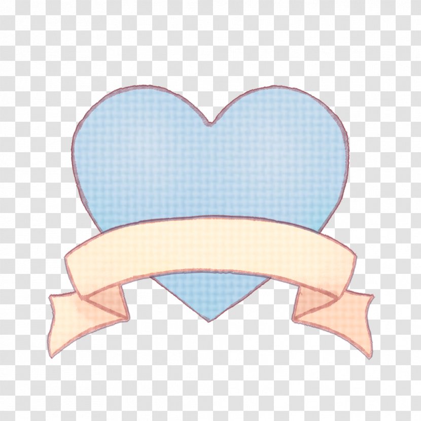 Hand Painted Heart With Ribbon Band. - Frame - Cartoon Transparent PNG
