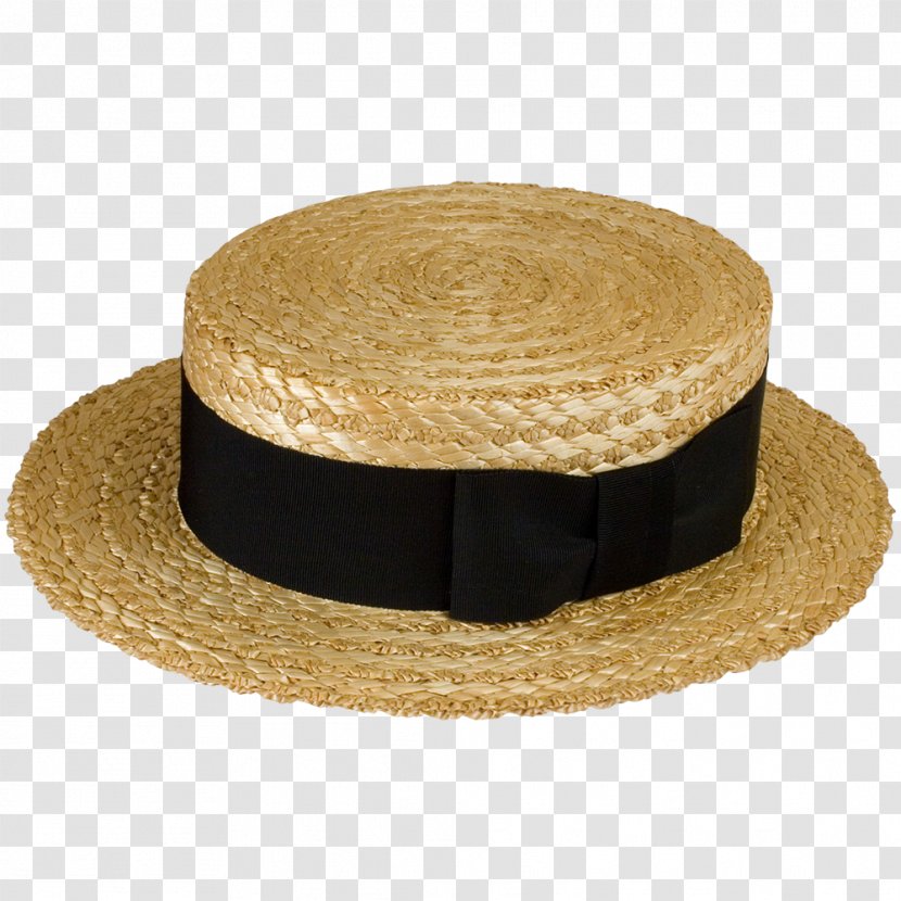 Straw Hat Boater Fedora Cap - Felt - Sun Transparent PNG