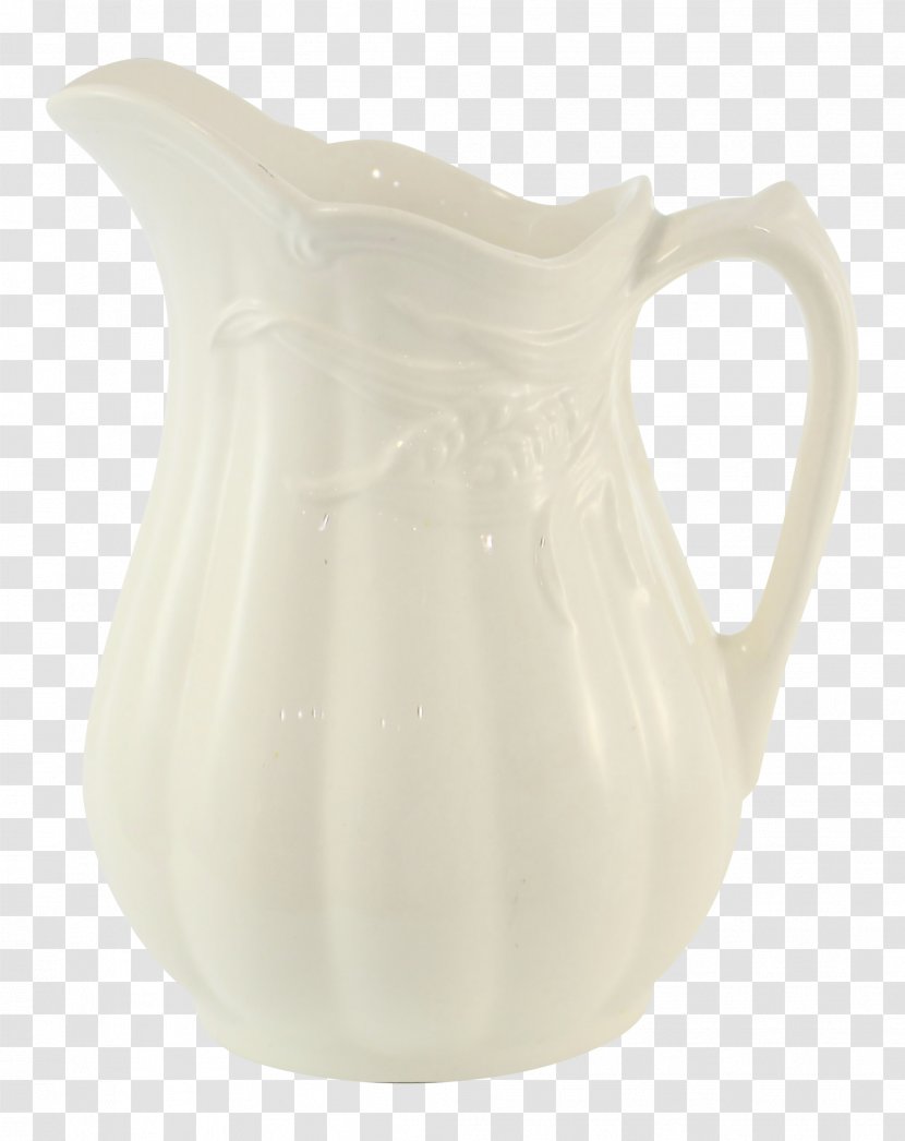 Jug White - Earthenware Beige Transparent PNG