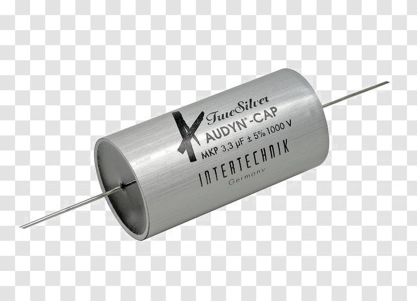 Capacitor Loudspeaker Silver Polypropylene Electronic Component - Electronics Transparent PNG