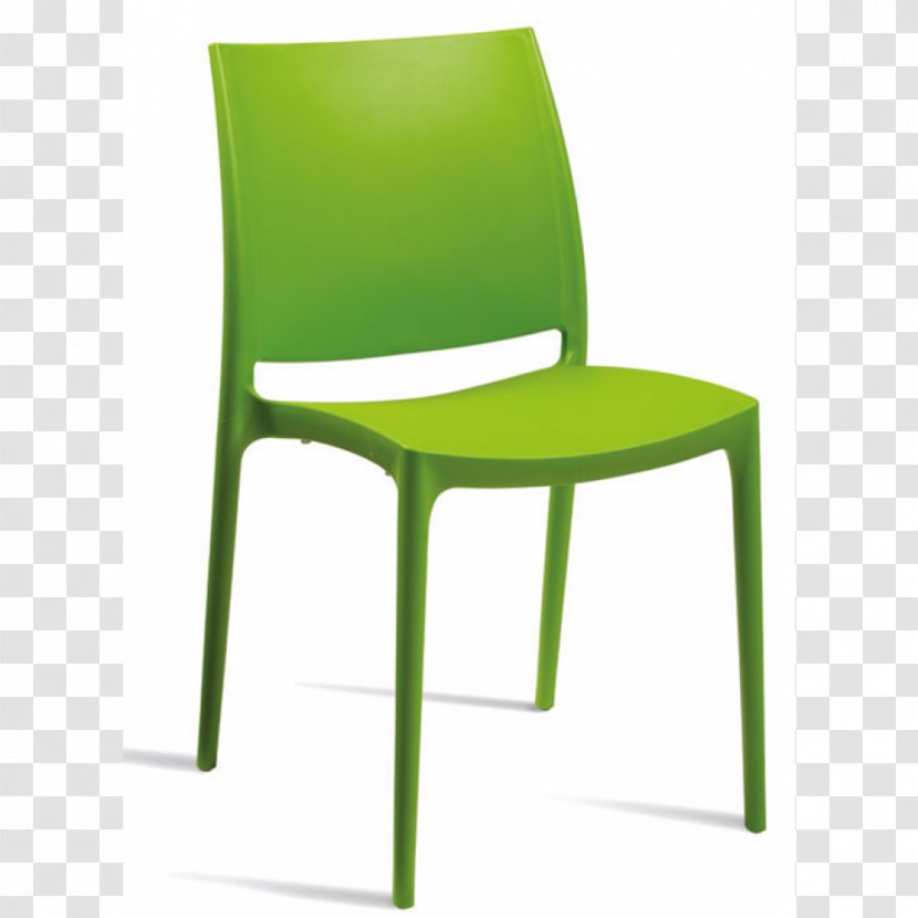 Chair Garden Furniture Cafe Table - Green Transparent PNG