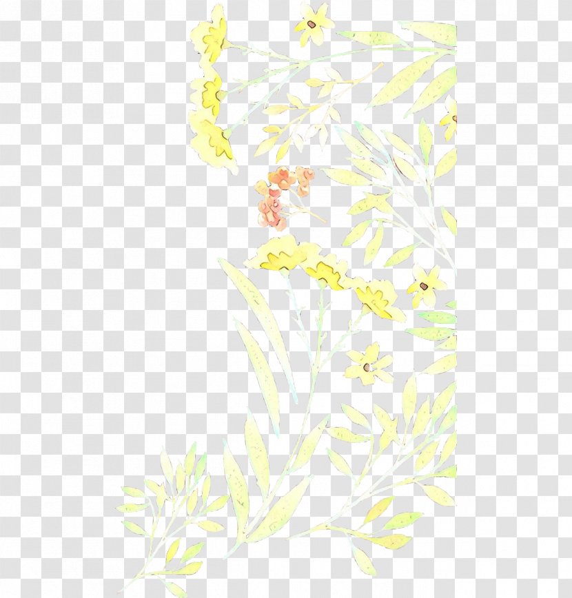 Floral Design - White - Yellow Transparent PNG