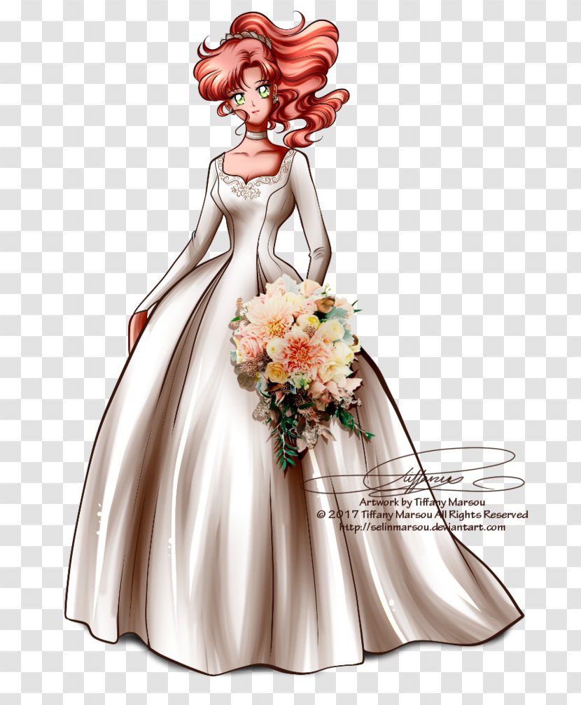 Sailor Jupiter Moon Wedding Dress Bride - Flower Transparent PNG