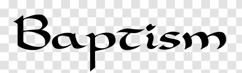 Baptism Logo Calligraphy Font - Holy Transparent PNG