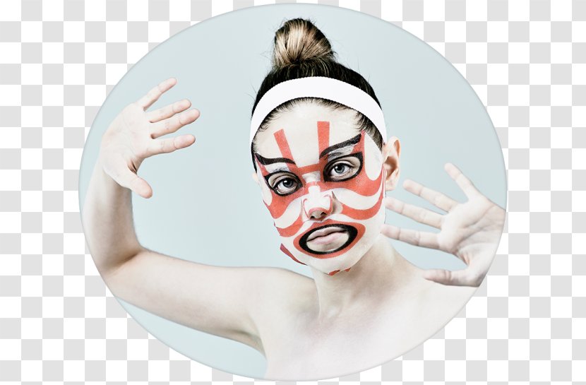 Facial Mask Face Japan Kabuki - Publicity Transparent PNG