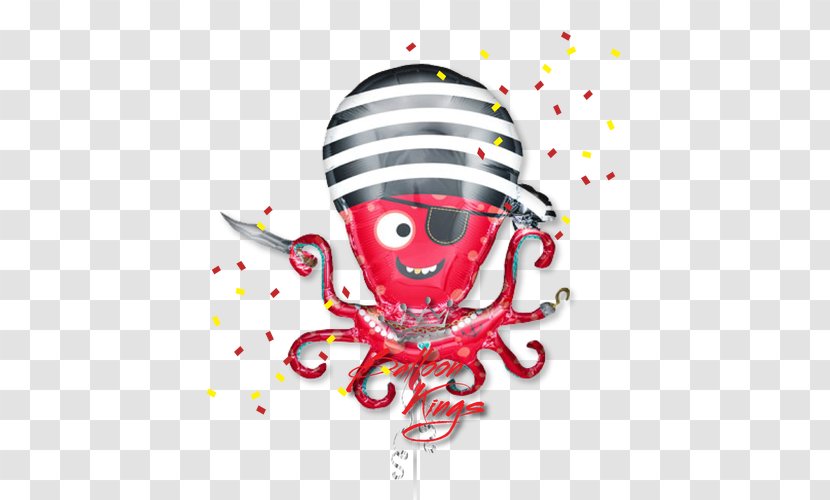 Piracy Toy Balloon Party Jolly Roger - Heart Transparent PNG