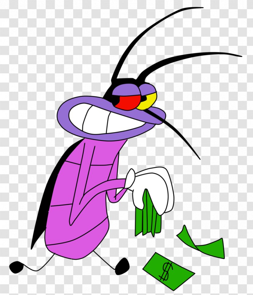 Oggy Cockroach Olivia DeviantArt - Purple Transparent PNG