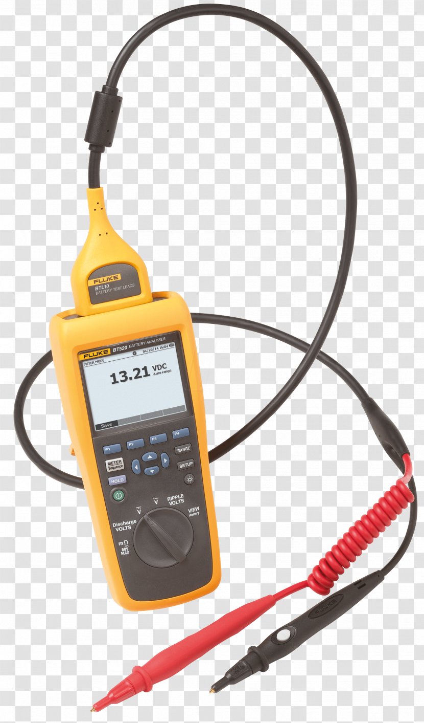 Stationary Battery Electric Fluke Corporation Multimeter Rechargeable - Tool Transparent PNG