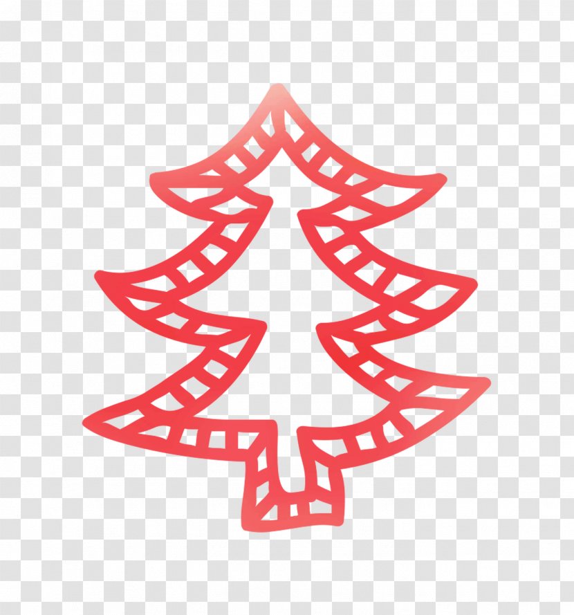 Christmas Tree Day Ornament Line Clip Art Transparent PNG