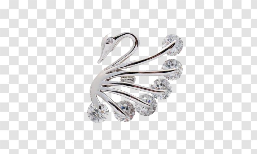 Brooch Pendant Jewellery Fibula - Swan Transparent PNG
