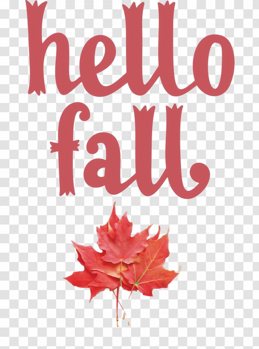 Hello Fall Fall Autumn Transparent PNG