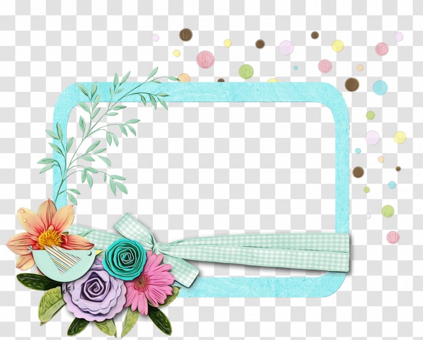 Floral Wedding Invitation Background - Wildflower - Rectangle Transparent PNG