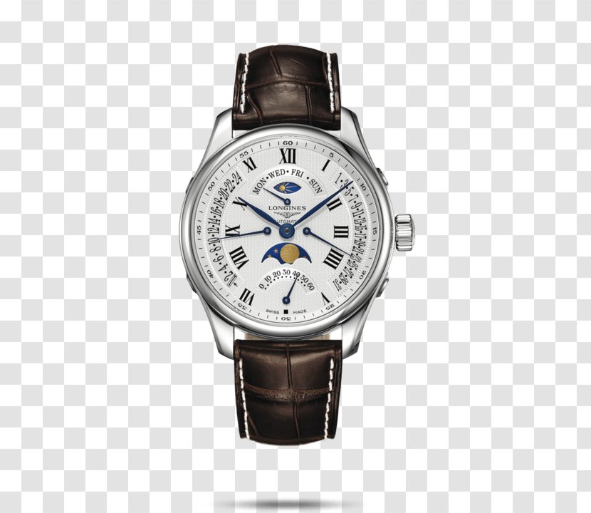 Longines Men's Master Collection L2.673.4.78.3 Watch Strap Chronograph - Jewellery Transparent PNG