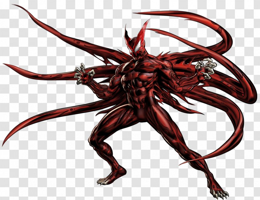 Marvel: Avengers Alliance Spider-Man Venom Deadpool Hybrid - Mythical Creature - Carnage Transparent PNG