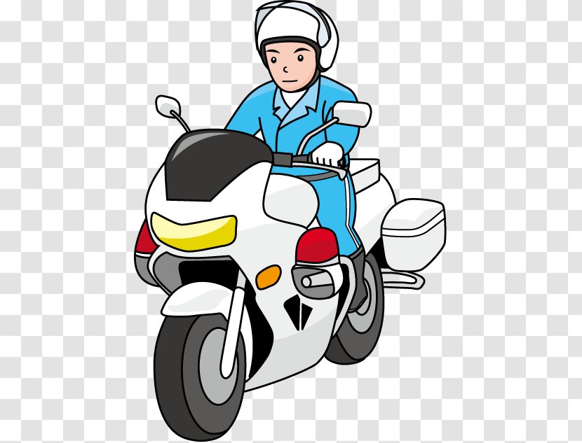 Police Motorcycle Officer Maharao Bhimsingh Hospital Clip Art - Bicycle Accessory - Cartoon Transparent PNG