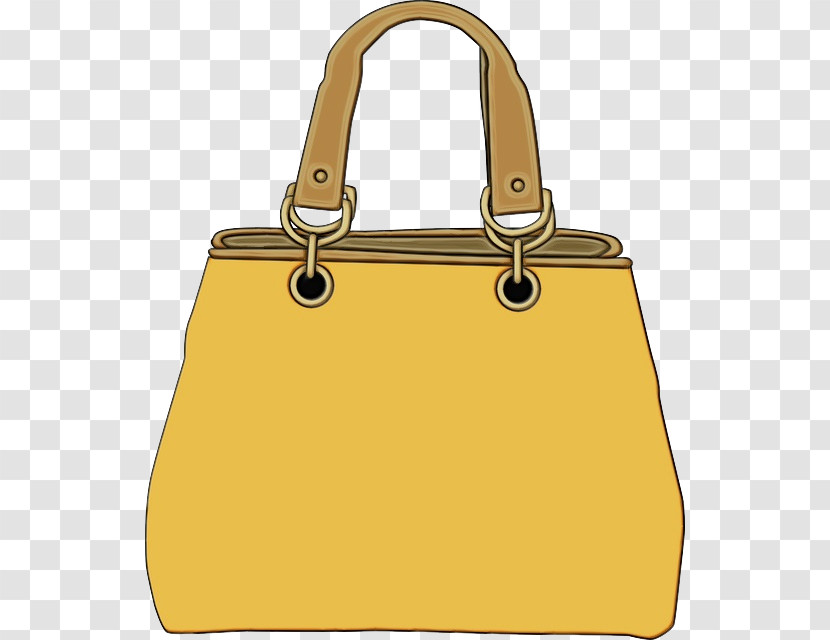 Handbag Bag Shoulder Bag Yellow Material Property Transparent PNG