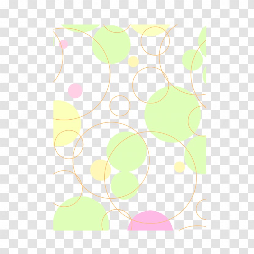 Green Petal Area Pattern - Colored Circles Ornament Transparent PNG