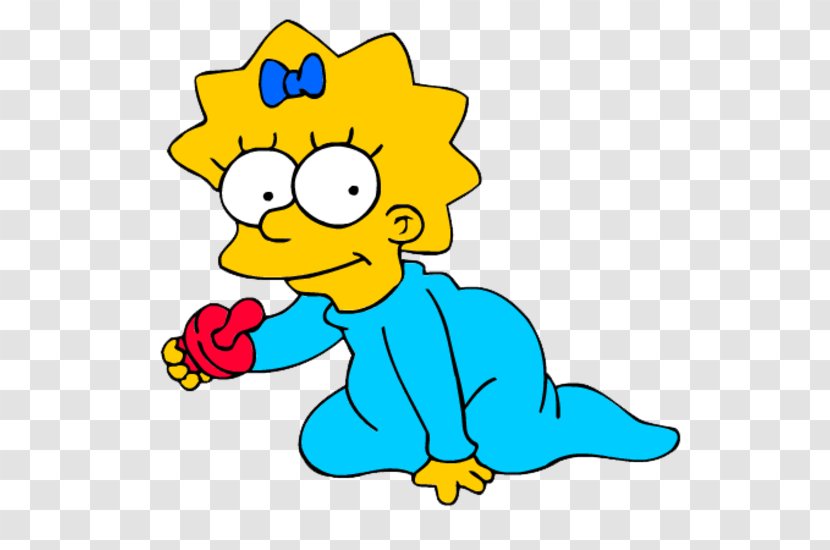 Maggie Simpson Homer Marge Lisa Bart - Yellow Transparent PNG