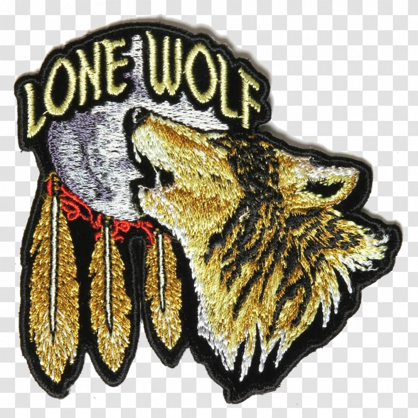 Embroidered Patch Iron-on Embroidery Sewing Gray Wolf - Inch - Motorcycle Transparent PNG