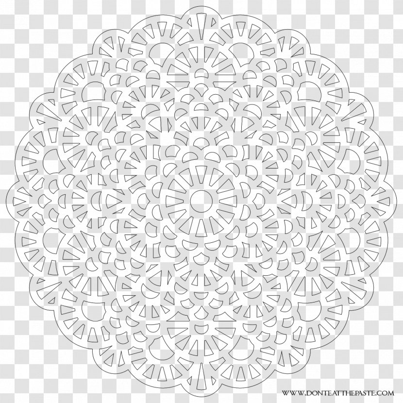 Fanciful Butterflies Stained Glass Coloring Book Mandala Black And White - Monochrome Transparent PNG