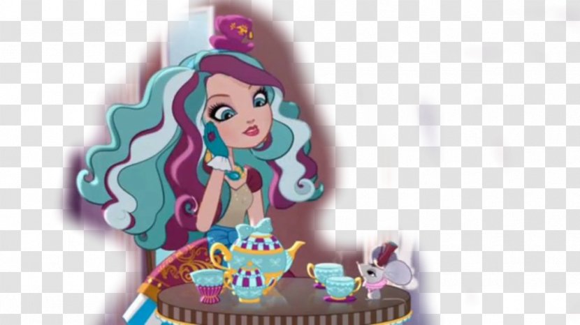 Mad Hatter Alice's Adventures In Wonderland Ever After High Tea Party Daughter - Food - Madeline Transparent PNG