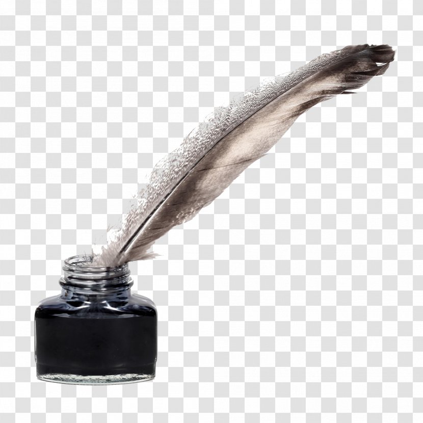 Paper Quill Fountain Pen Inkwell - Stock Photography - Feather Transparent PNG
