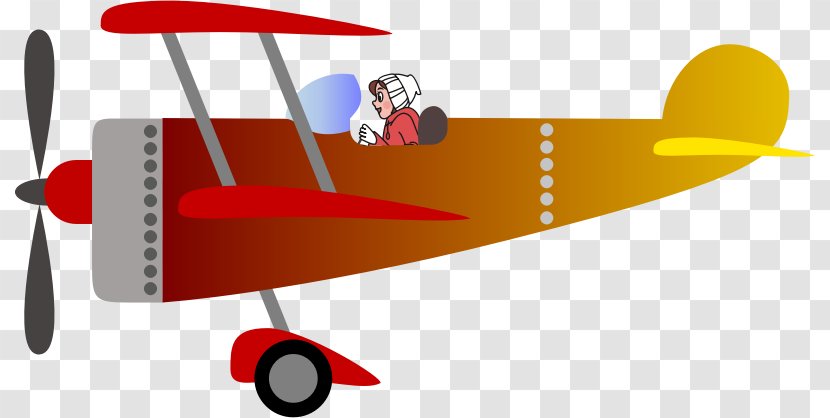 Airplane Aircraft Clip Art - Propeller Driven - Office Woman Transparent PNG