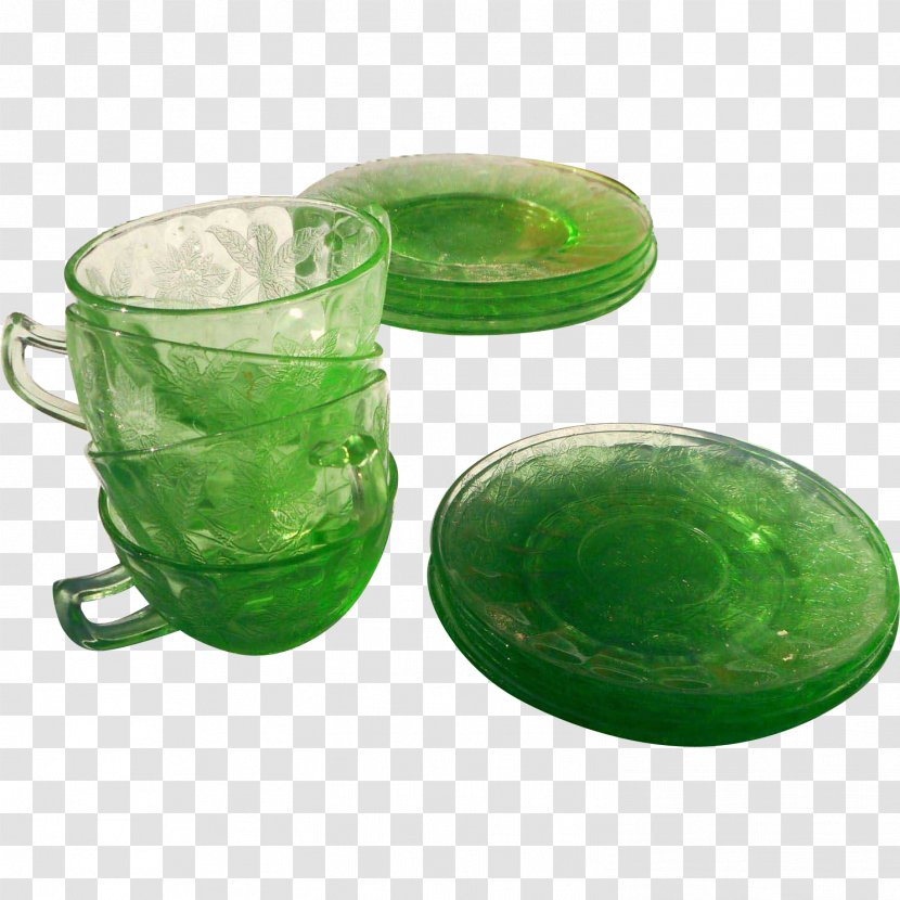 Glass Plastic Tableware Cup Jade - Saucer Transparent PNG