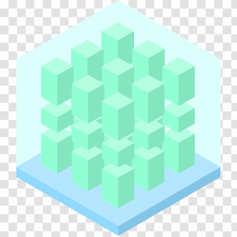 Rectangle Pattern - Teal - Taobao Design Transparent PNG