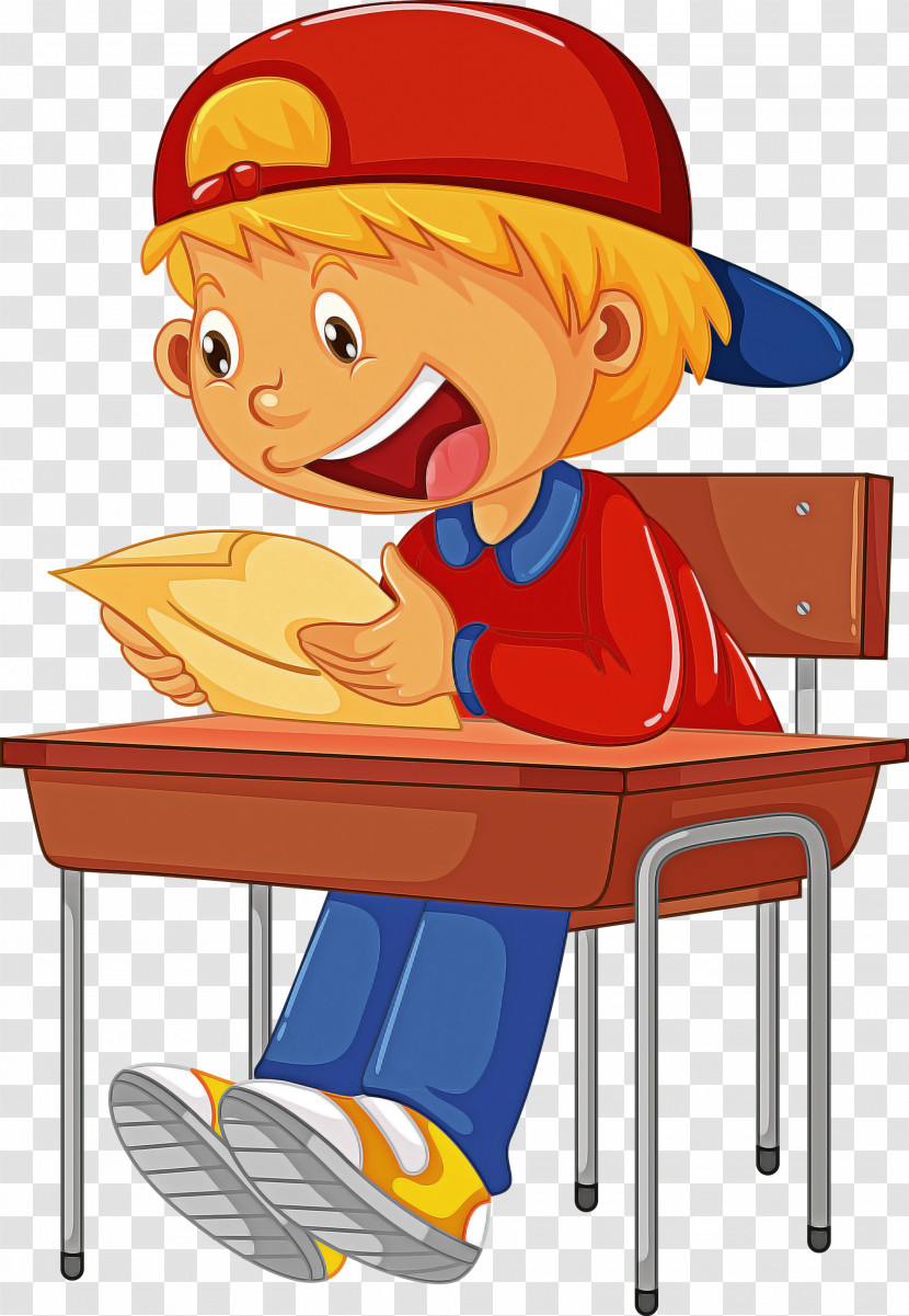 Boy Classroom School Desk Transparent PNG