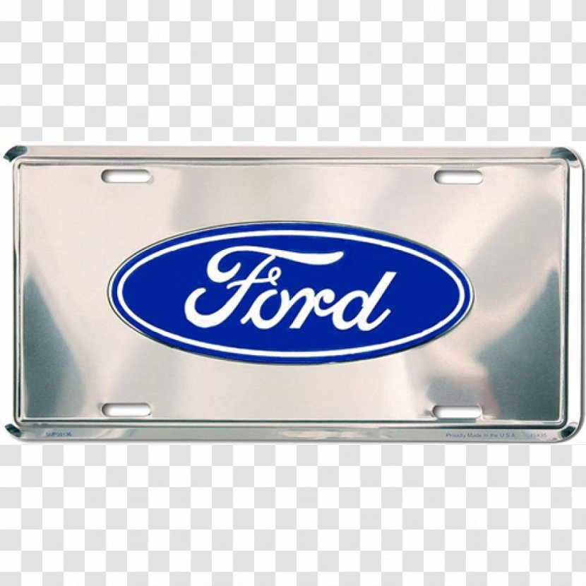 Vehicle License Plates Ford Motor Company Logo - Signage Transparent PNG