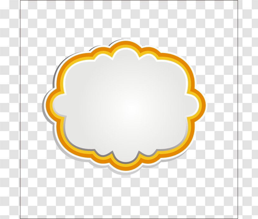 Circle Download - Text - Clouds Border Transparent PNG