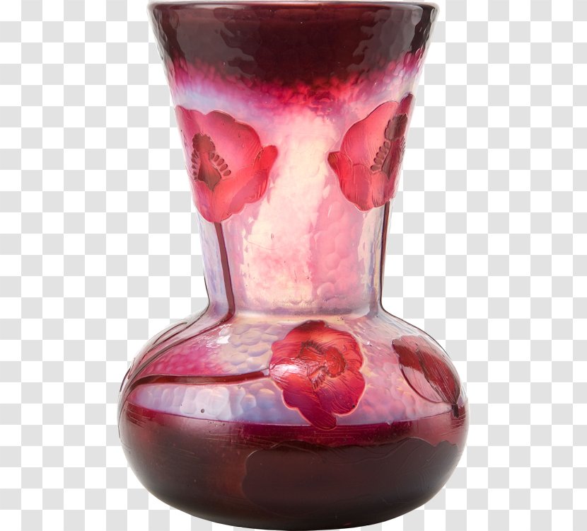 Vase Glass Red Flower Bouquet Transparent PNG