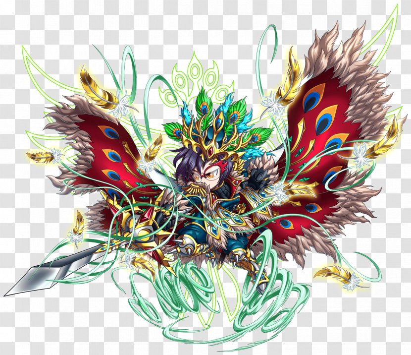 Brave Frontier Android Game Earth Attack Lunar Blade - Wikia - Peacock Transparent PNG