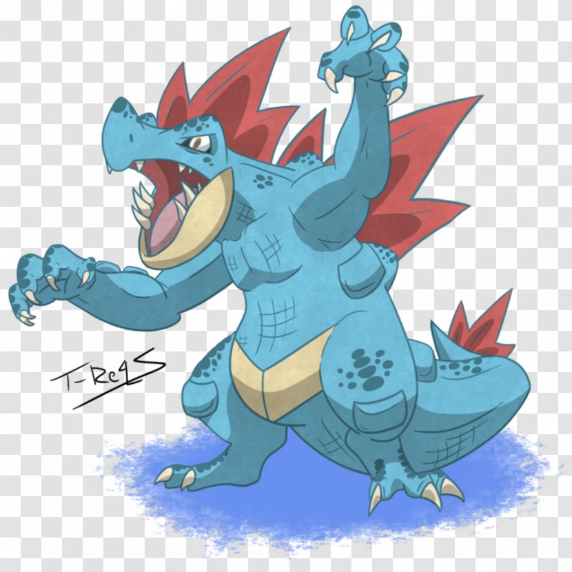 Feraligatr Croconaw Porygon Pokémon Totodile - Drawing - Pokemon Transparent PNG