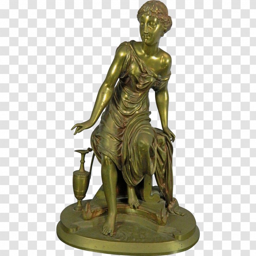 Bronze Sculpture Statue Classical - Golden Transparent PNG