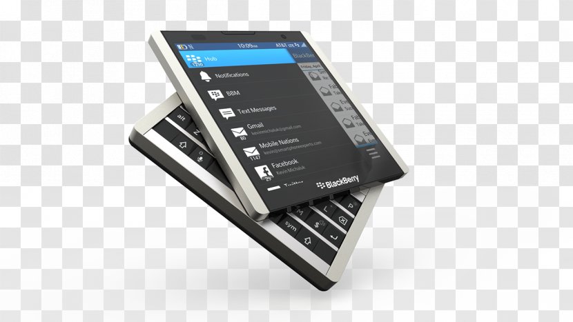 BlackBerry Smartphone Square - Electronic Device - Display Size Transparent PNG
