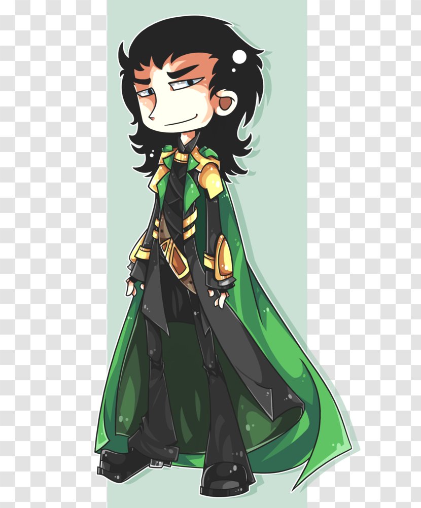 Human Hair Color Black Costume Design - Silhouette - Loki Transparent PNG