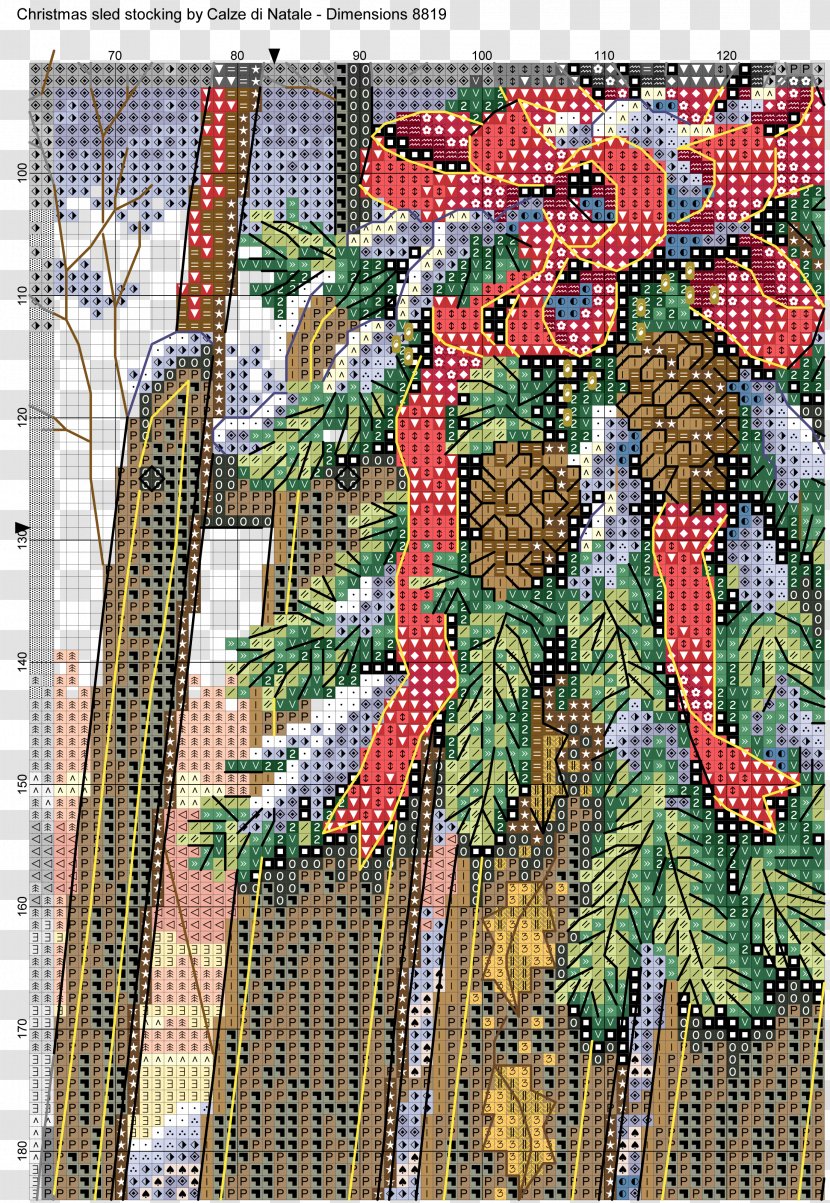 Needlework Cross-stitch Quilt Pattern - Christmas Chart Transparent PNG
