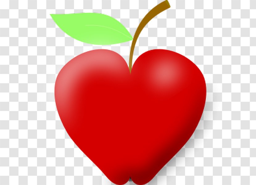 Clip Art Apple Vector Graphics Heart Illustration - Love Transparent PNG