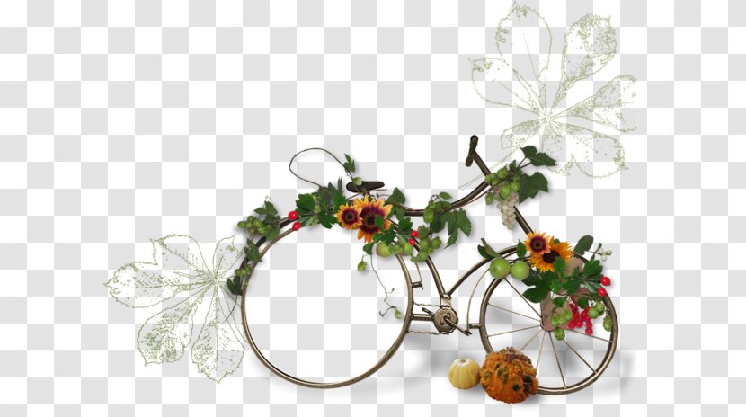 Bicycle Flower - Drawing - Creative Frame Transparent PNG