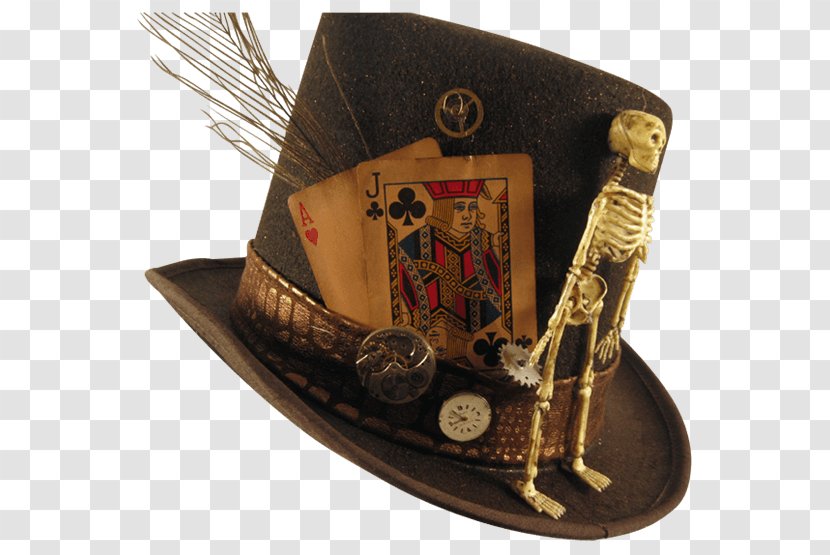 Hat Halloween Costume Steampunk Playing Card - Goth Subculture Transparent PNG