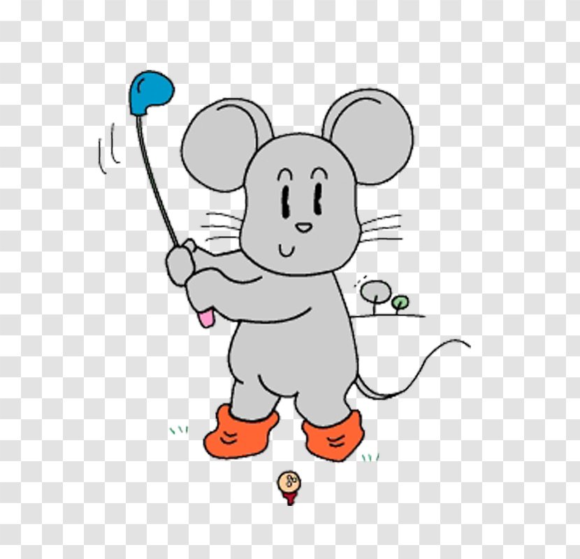 Computer Mouse Golf Ball Club - Heart - Playing Transparent PNG
