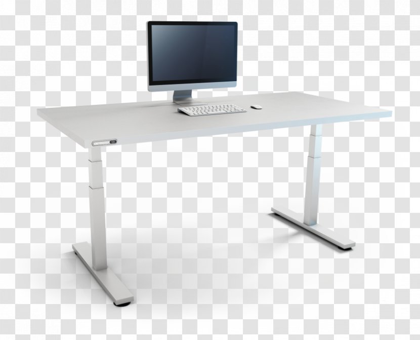Standing Desk Table Human Factors And Ergonomics Linak - White Office Tables Transparent PNG