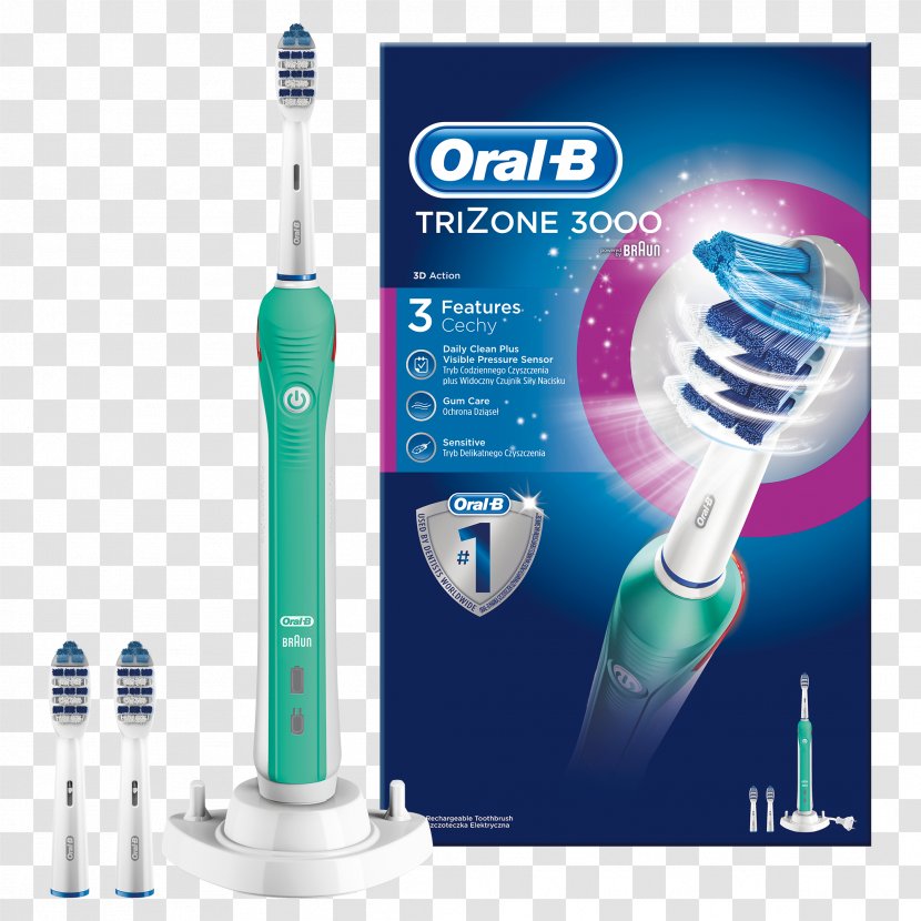 Electric Toothbrush Oral-B TriZone 600 - Toothpaste Transparent PNG