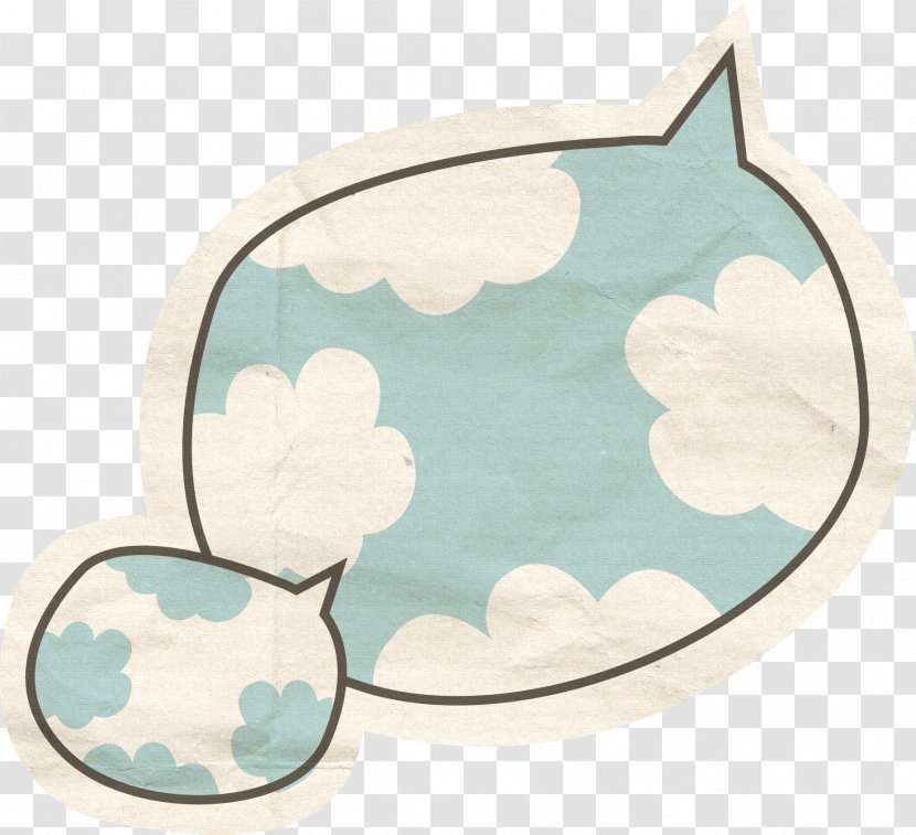 Paper Material Scrapbooking - Creativity - Meng Clouds Shading Dialog Box Transparent PNG