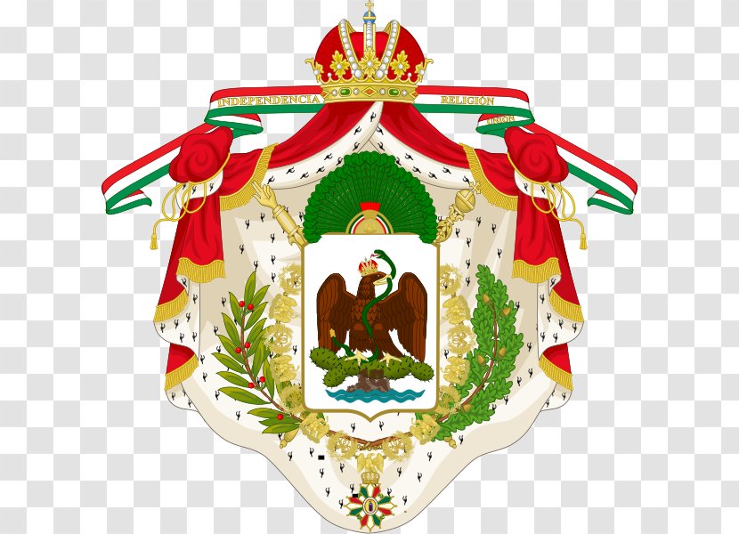 First Mexican Empire Coat Of Arms Mexico Second - Diwali Border Transparent PNG