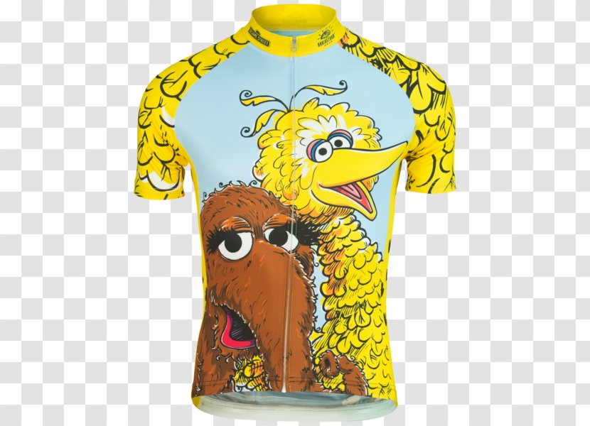 Big Bird T-shirt Mr. Snuffleupagus Cycling Jersey - Clothing - Sesame Street Transparent PNG