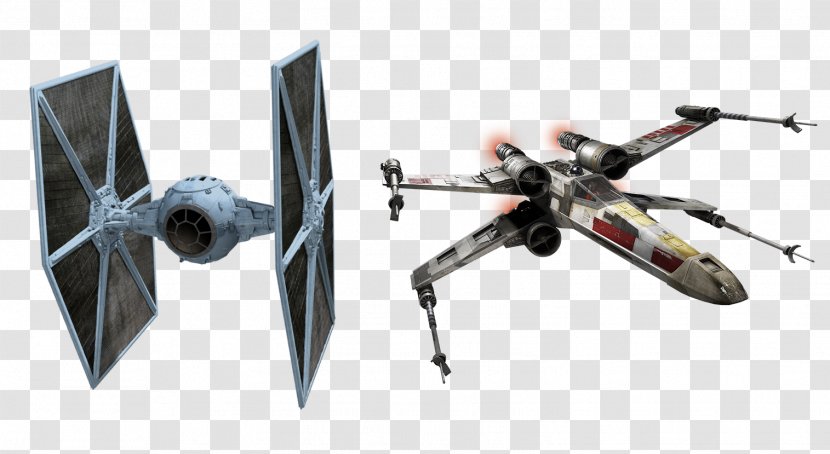 Star Wars: TIE Fighter Wars Battlefront II X-wing Starfighter X-Wing Alliance - Rotorcraft Transparent PNG