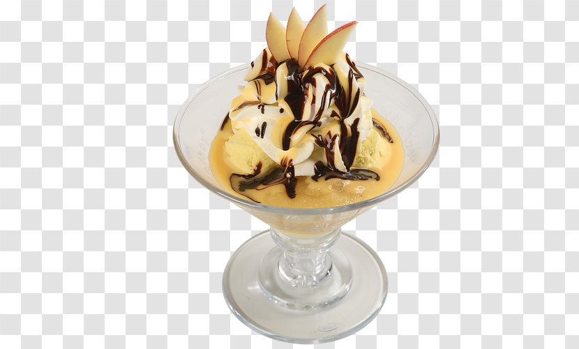 Sundae Gelato Parfait Banana Split Dame Blanche - Dairy - Ice Cream Transparent PNG